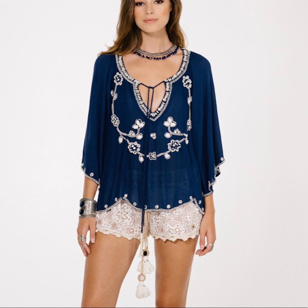 Raga Beaded Boho Blouse